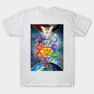 Kabbalistic Tree of Life With Planets T-Shirt